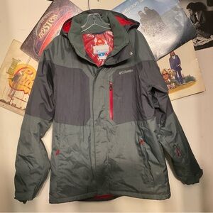 COLUMBIA MENS ALPINE ACTION OMNI TECH/HEAT SKI JACKET L